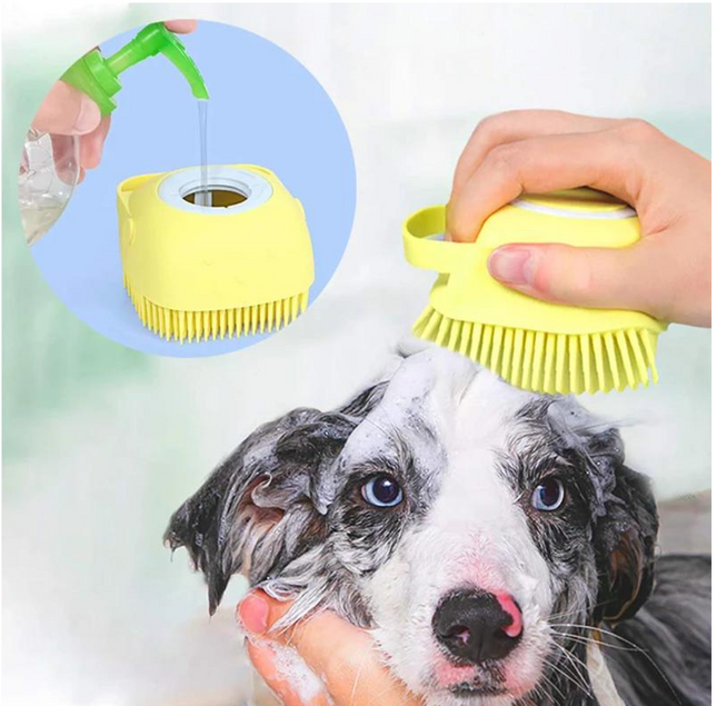 Şampuan Hazneli Kedi Köpek Yıkama Kesesi