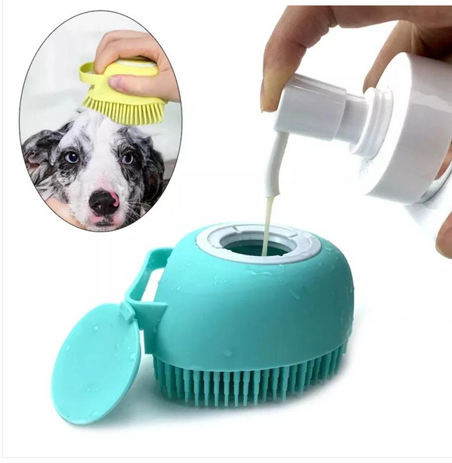 Şampuan Hazneli Kedi Köpek Yıkama Kesesi